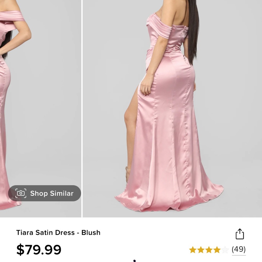 Fashionnova blush pink gown